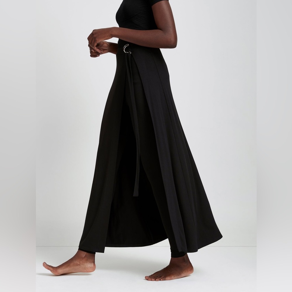 Marcella NYC Waverly Elegant Black Maxi Skirt & Leggings